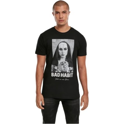 тениска,мъжки,тениски,mister,tee,bad,habit,short,sleeve,t,shirt,black