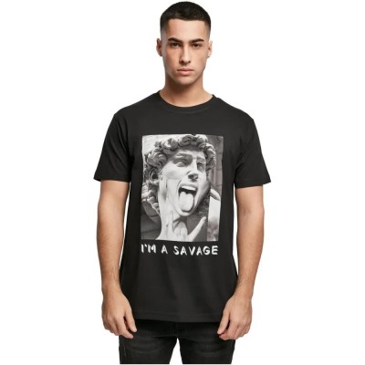 тениска,мъжки,тениски,дамски,тениски,mister,tee,i´m,a,savage,short,sleeve,t,shirt,black,(black)