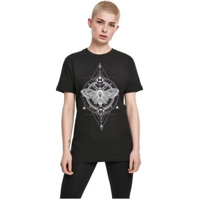 тениска,дамски,тениски,mister,tee,moth,short,sleeve,t,shirt,black