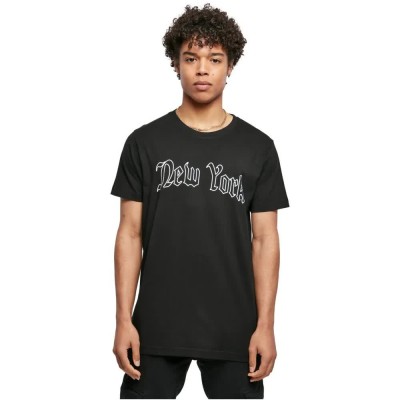 тениска,мъжки,тениски,mister,tee,new,york,wording,short,sleeve,t,shirt,black,(black)