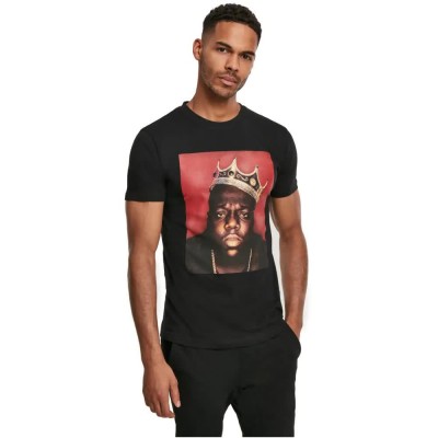 тениска,мъжки,тениски,mister,tee,notorious,big,crown,short,sleeve,t,shirt,black,(black)