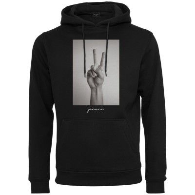 суичър,мъжки,пуловери,mister,tee,peace,sign,hoodie,black