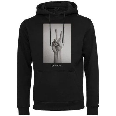 суичър,мъжки,пуловери,mister,tee,peace,sign,hoodie,black,(black)
