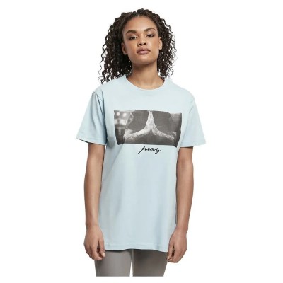 тениска,дамски,тениски,mister,tee,pray,short,sleeve,t,shirt,ocean,blue,(blue)