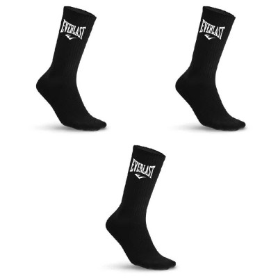 чорапи,мъжки,чорапи,everlast,evl,socks,3,pairs,black,(black)