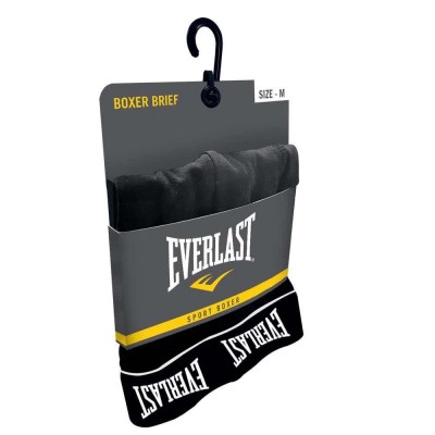боксерки,мъжко,бельо,everlast,cotton,boxers,2,units,black,white,grey,blue,(black)