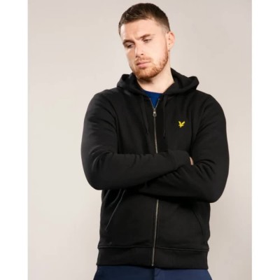 блуза,мъжки,пуловери,lyle,&,scott,ml420vog,full,zip,sweatshirt,black