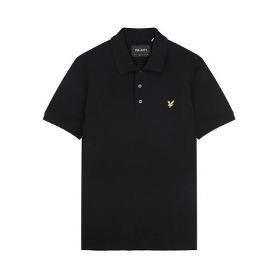 мъжки,блузи,с,яка,lyle,&,scott,plain,short,sleeve,polo,black