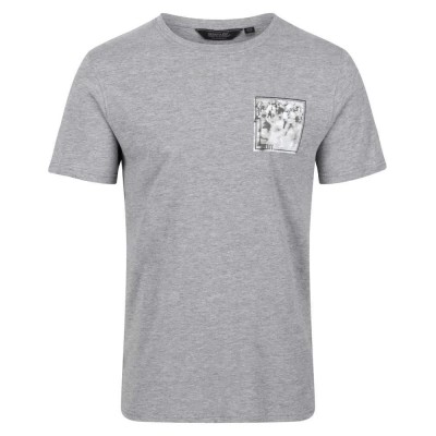 тениска,мъжки,тениски,regatta,cline,vi,short,sleeve,t,shirt,grey,(silver,grey,marl)