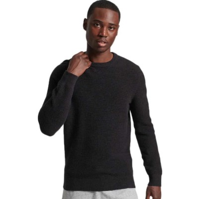блуза,мъжки,пуловери,superdry,vintage,crew,sweater,black,(raven,black,heather)