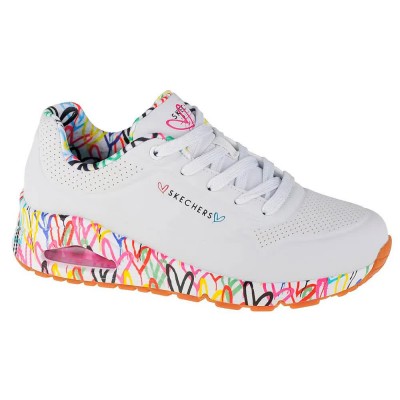 маратонки,дамски,маратонки,skechers,uno,loving,love,trainers,white