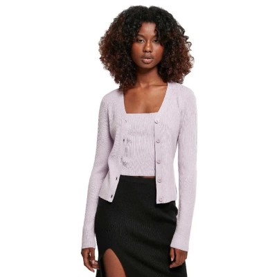 жилетка,дамски,пуловери,дамски,плетени,дрехи,urban,classics,knit,cardigan,lilac,(blue)