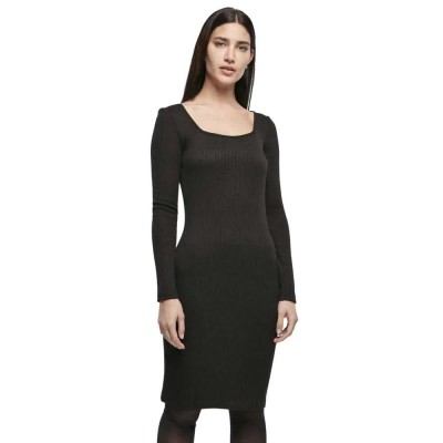 рокля,дамски,поли,и,рокли,urban,classics,long,sleeve,short,dress,black