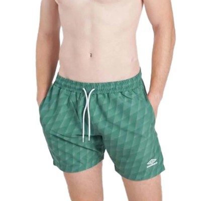 бански,гащета,мъжки,бански,костюми,umbro,printed,swimming,shorts,green,(dark,ivy)