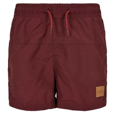 бански,гащета,детски,бански,костюми,urban,classics,block,swim,swimming,shorts,cherry,(red)