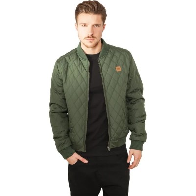 яке,мъжки,якета,urban,classics,diamond,quilt,nylon,jacket,green