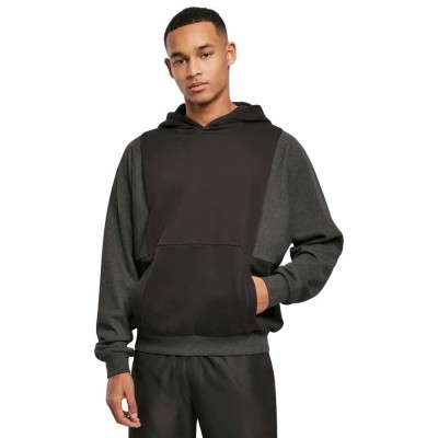 суичър,мъжки,пуловери,urban,classics,cut,on,hoodie,black,(black,charcoal)