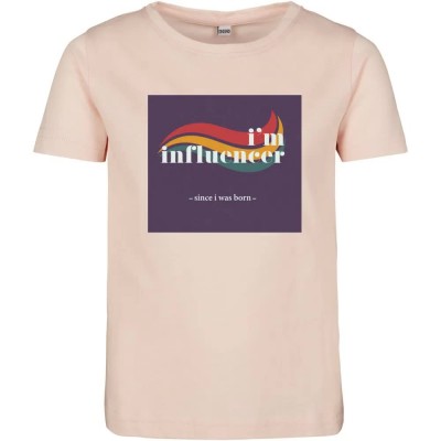 тениска,детски,тениски,mister,tee,i´m,influencer,short,sleeve,t,shirt,pink,(pink)