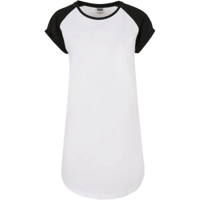рокля,дамски,поли,и,рокли,urban,classics,contrast,raglan,short,sleeve,dress,white,(white,black)