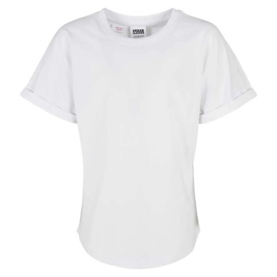 тениска,детски,тениски,urban,classics,turn,up,short,sleeve,t,shirt,white