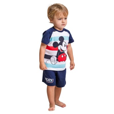 пижама,детски,пижами,cerdá,mickey,short,sleeve,pyjama,white,black,blue,red,(blue)