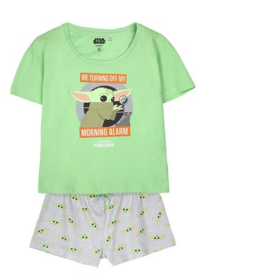 пижама,мъжки,пижами,cerdá,the,mandalorian,short,sleeve,pyjama,light,green,(green,white)