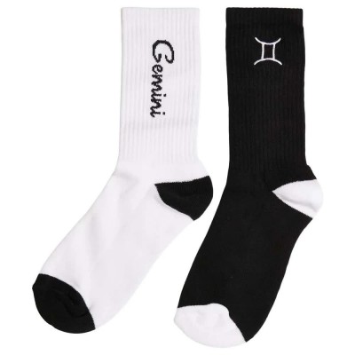 чорапи,мъжки,чорапи,urban,classics,zodiac,long,socks,2,pairs,black,white,gemini,(multicolor)