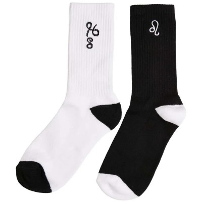чорапи,мъжки,чорапи,urban,classics,zodiac,long,socks,2,pairs,black,white,leo,(multicolor)