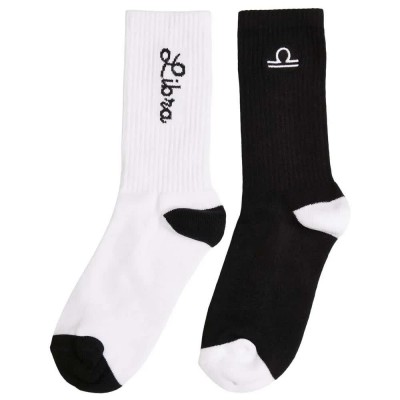 чорапи,мъжки,чорапи,urban,classics,zodiac,long,socks,2,pairs,black,white,libra,(multicolor)
