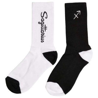 чорапи,мъжки,чорапи,urban,classics,zodiac,long,socks,2,pairs,black,white,sagittarius,(multicolor)
