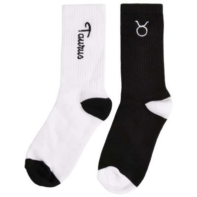 чорапи,мъжки,чорапи,urban,classics,zodiac,long,socks,2,pairs,black,white,taurus,(multicolor)