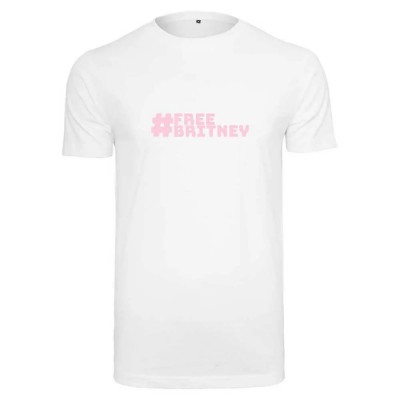 тениска,дамски,тениски,mister,tee,free,britney,short,sleeve,t,shirt,white,(white)