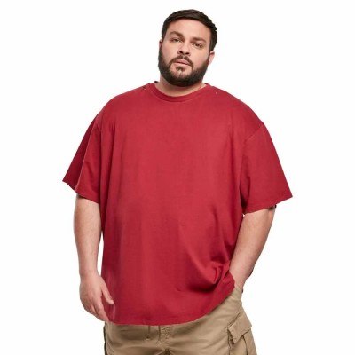 тениска,мъжки,тениски,urban,classics,oversized,distressed,short,sleeve,t,shirt,red,(brickred)