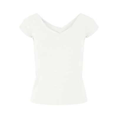 тениска,дамски,тениски,pieces,maliva,short,sleeve,v,neck,t,shirt,white,(bright,white)