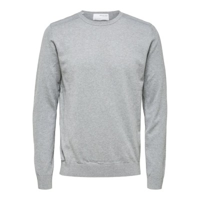 блуза,мъжки,пуловери,selected,berg,b,sweater,grey,(medium,grey,melange)