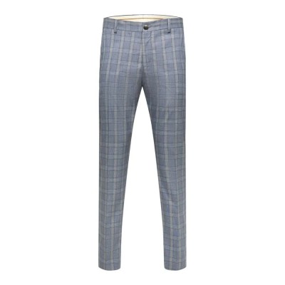 панталони,мъжки,панталони,selected,timelogan,b,dress,pants,grey,(light,blue,checks,sand)
