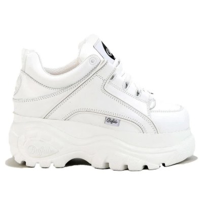 маратонки,дамски,маратонки,buffalo,calf,leather,chunky,trainers,white,(white)