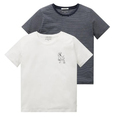 тениска,детски,тениски,tom,tailor,1032149,t,shirt,2,units,white,(multicolor)