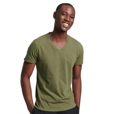 тениска,мъжки,тениски,superdry,vintage,logo,emb,vee,t,shirt,green,(thrift,olive,marl)