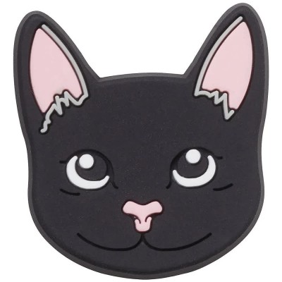 обувни,аксесоари,jibbitz,black,cat,charms,black