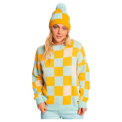 блуза,дамски,пуловери,дамски,плетени,дрехи,quiksilver,stm,independent,gang,sweater,yellow,(cadmium,yellow,pattern,1)
