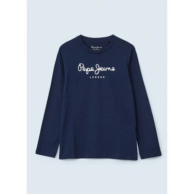 тениска,детски,тениски,pepe,jeans,new,herman,n,long,sleeve,t,shirt,blue,(navy)