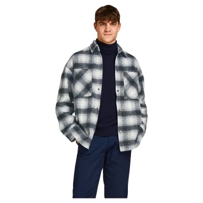 яке,мъжки,якета,jack,&,jones,bane,blk,jacket,white,(grey,melange,detail,check)