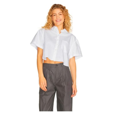 риза,с,къс,ръкав,дамски,блузи,дамски,ризи,jack,&,jones,molly,relaxed,oxford,jjxx,short,sleeve,shirt,white,(white)