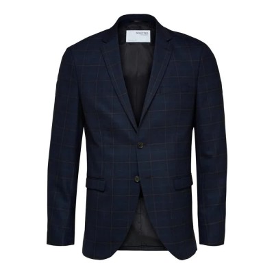 сако,мъжки,сака,selected,slim,mylobill,blazer,blue,(dark,blue,checks,grey)
