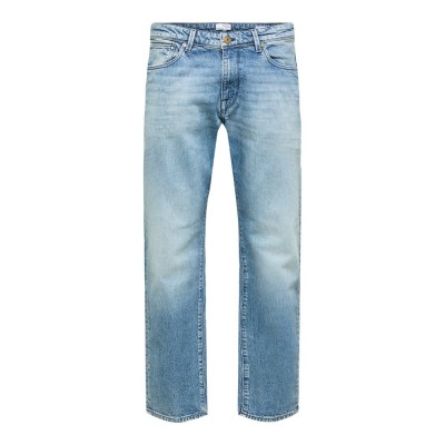 дънки,мъжки,панталони,selected,straight,scott,22610,lb,jeans,blue
