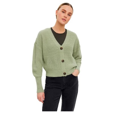 жилетка,дамски,пуловери,дамски,плетени,дрехи,vero,moda,lea,v,neck,cardigan,desert,sage,(beige)