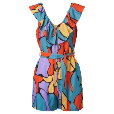 дънки,дамски,гащеризони,salsa,jeans,fit,&,flare,romper,multicolor,(black)