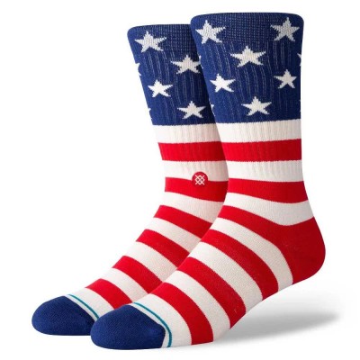 чорапи,мъжки,чорапи,stance,the,fourth,st,crew,socks,multicolor,(red)
