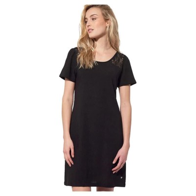 рокля,дамски,поли,и,рокли,kaporal,kpbatykw22,short,sleeve,short,dress,black